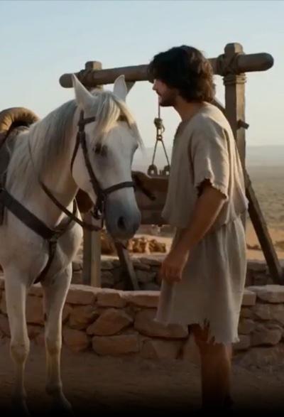 Faith-safe AI generated biblical scene for church media