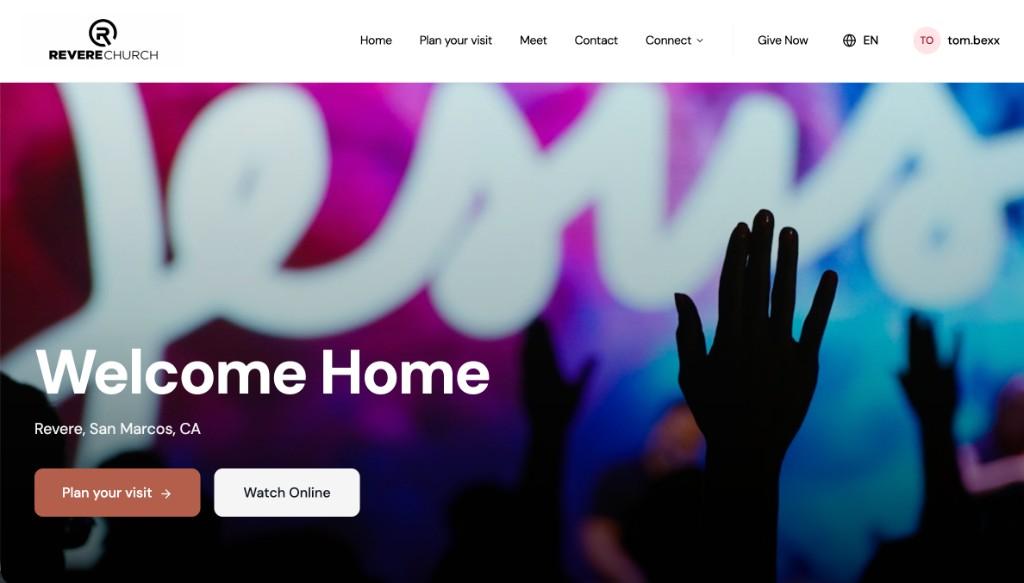 Bold Church church website template