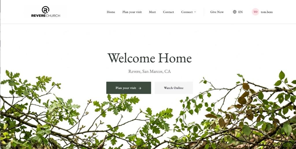 Liturgical church website template